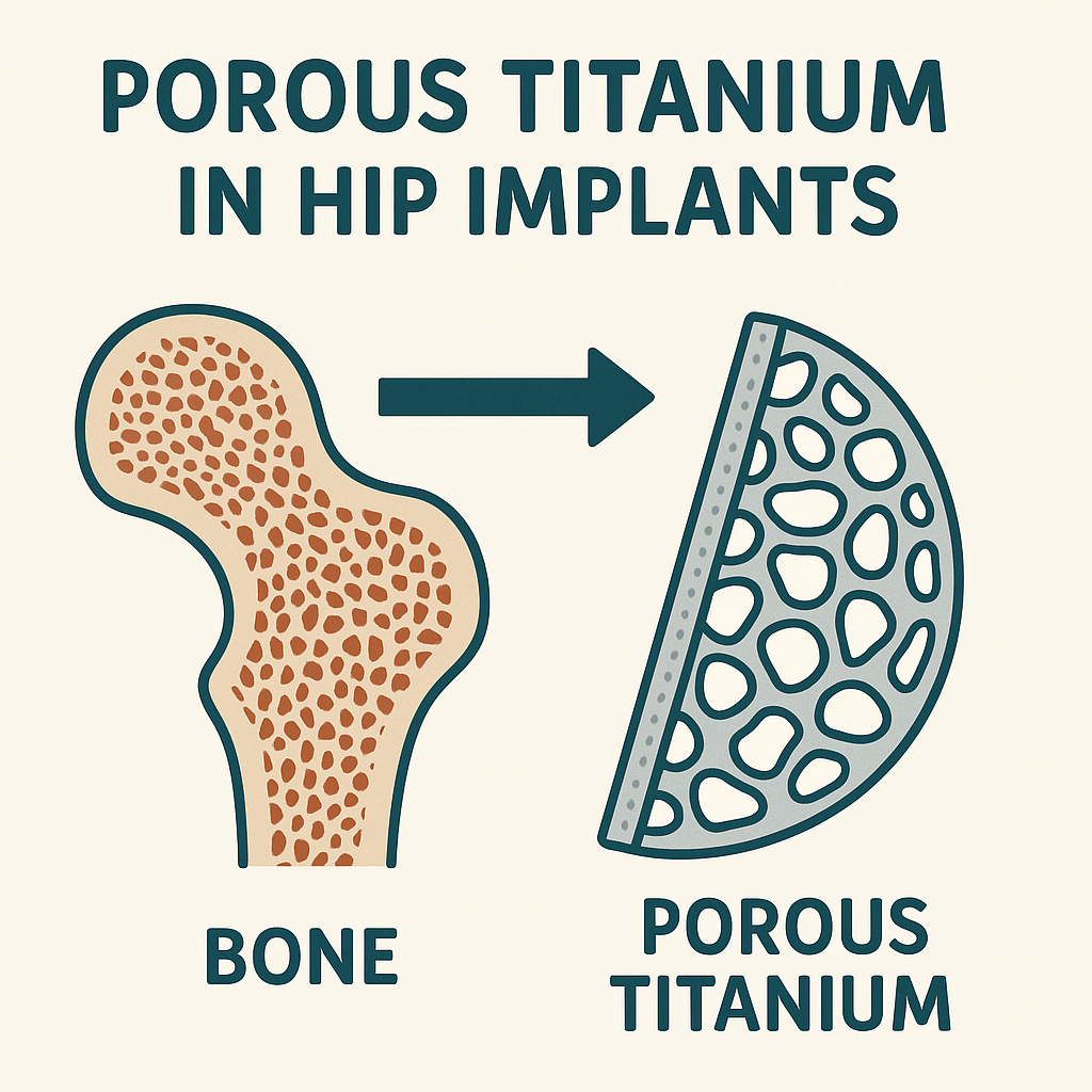 titanio poroso nelle protesi di anca